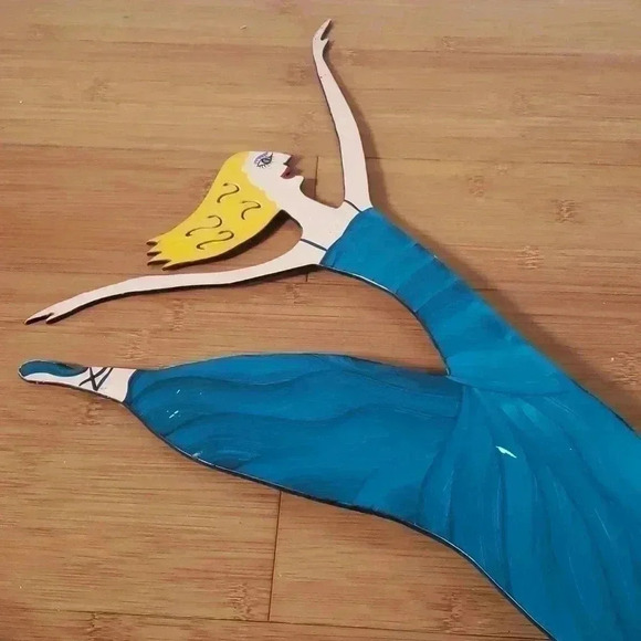 RARE EARLY SIGNED METAL ART WORK by CLAUDINE BUELL : DANCING LADY - Picture 6 of 6